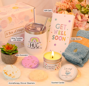 Personalizado sentir <span class=keywords><strong>mejor</strong></span> pronto regalo cesta spa velas perfumadas, regalo de conseguir bien pronto Paquete de regalo - Product Image 6