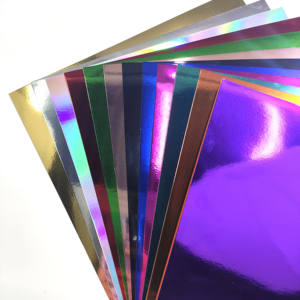 Papier cartonné miroir en papier métallisé <span class=keywords><strong>prix</strong></span> usine pour enfant fait à la main bricolage gâteau Topper artisanat - Product Image 2