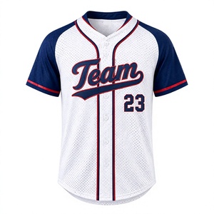 Vente en gros de maillots de baseball pour hommes de haute qualité, personnalisés, avec broderie en twill, respirants, t-shirts pour hommes - Product Image 1