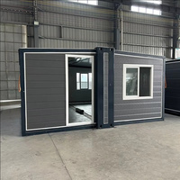 Maison conteneur préfabriquée personnalisable et extensible de 40/20 pieds avec salle de bain, maison modulaire mobile préfabriquée pour jardin