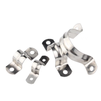 Support de selle en acier inoxydable 304/316 pour équitation, pince de fixation en U, boucle fixe, largeur de bande 19 mm