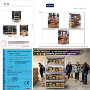 Étagères de rangement industrielles à 5 niveaux, robustes, réglables, sans boulons, en fer, avec revêtement en poudre, protection contre la corrosion - Product Image 4