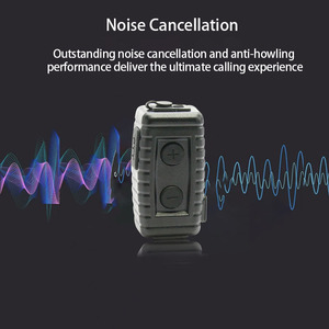 Bluetooth nhãn PTT Microphone hai cách phát thanh không dây Chuyên nghiệp cấp Walkie Talkie loa mic cho nhân viên bảo vệ - Product Image 4