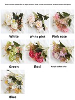Bunga Mawar Hydrangea Buatan Berkualitas Tinggi untuk Dekorasi Meja Pernikahan dan Rumah