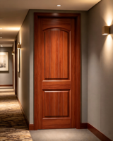 Portes intérieures en bois composite verni sur mesure pour hôtels, maisons résidentielles, directement de l'usine