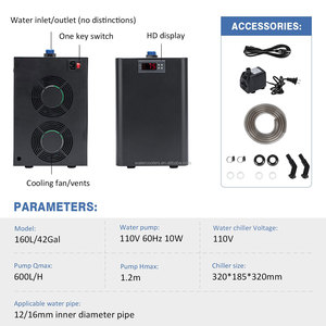 Máy làm lạnh bể cá 160L 300L, 75 gallon, 1/3 HP, thiết kế siêu yên tĩnh, máy nén lạnh chuyên dụng - Product Image 6