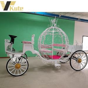 Calèche de mariage Princesse Cendrillon, calèche à chevaux royale, remorque à chevaux à vendre - Product Image 4