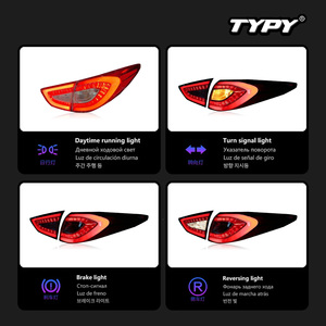 Luces traseras LED TYPY para Hyundai ix35 2010-2015, luces de circulación diurna, luces de freno y direccionales - Product Image 4