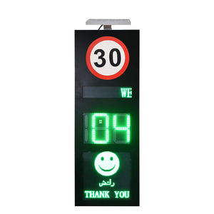Personalizado Solar-Powered Emocional Sinais Smile <span class=keywords><strong>Speed</strong></span> Radar Detector Limitador De Velocidade Do Veículo - Product Image 1