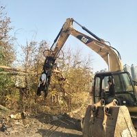 Cisaille hydraulique LS Eagle avec engrenage et moteur pour excavatrices de 6 à 50 tonnes - Manipulation efficace des déchets