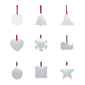 เกล็ดหิมะสำหรับประดับต้นคริสต์มาสแบบระเหิดทรงกลมทำจากอลูมิเนียม