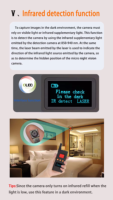 Mini traqueur intelligent portatif de caméra d'espion de détecteur de scanner de caméra de signal RF WiFi