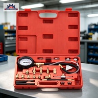 Manomètre de pression de carburant automobile, testeur de pression d'essence, boîtier métallique robuste, outil de diagnostic pour la réparation automobile, garage, atelier