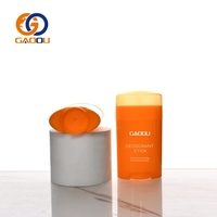 En promotion : Emballage de bâtonnets déodorants G&O Factory Eco personnalisés couleur orange, flacons de 15ml, 30ml, 50ml, 75ml