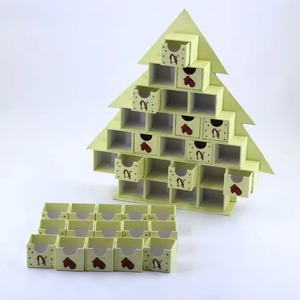 Customized cardboard 25 drawer gift packaging box, Christmas tree shaped Christmas <b>calendar</b> box, customizable - Product Image 3