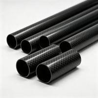 Tube rond en fibre de carbone pultrudé léger et fiable pour composants de rechange de grue de caméra