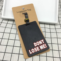 Porte-cartes personnalisable en PVC souple en forme de lettre, sur le thème de l'avion, pour bagages, avec la phrase « Ne touchez pas à mon sac à dos »