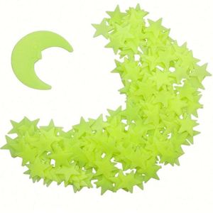 600PCS/SET Pegatinas Decorativas Luminosas de Estrellas, Meteoros y Lunas para Pared, Adhesivas de PVC con Acabado Brillante Impreso UV, Marca Mairun USA, para Pegar en la Pared - Product Image 5