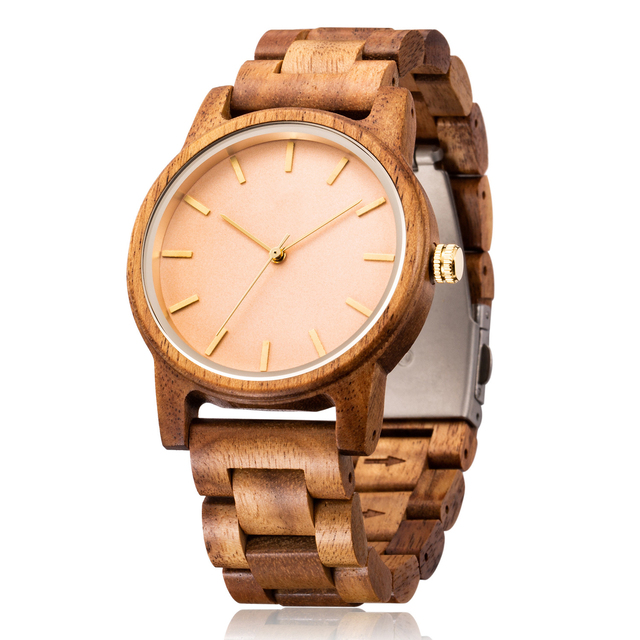 Elegant and Minimalist Style Watches Customized logo Wooden Men and Women Watches