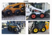 Bon prix chargeuse sur pneus Bc pneus rétrocaveuse Mini chargeur 10-16.5 10x16.5 10*16.5 pneus pleins Skid Steer avec jante