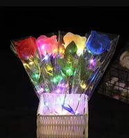 Verlichte rozenboeket LED gloeiende kunstzijde bloemen Valentijnsdag Moederdag cadeau voor thuis bruiloft tafeldecoratie feestdecoratie