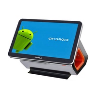 Dispositivo POS de Doble Pantalla ZHONGJI AO9 con Sistema Operativo Android, Garantía de 2 Años, WiFi, Almacenamiento de 128/256 GB, RAM de 8/16 GB, Construcción de Metal/Silicona