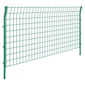 Clôture en grillage double face, vert herbe, à mailles carrées, taille personnalisable, application pour garde-corps de route - Product Image 1