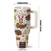 Paille en acier inoxydable pour gobelet de 40 oz, paille cachée, sans BPA, gobelets en acier inoxydable à double paroi
