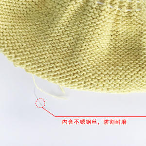 Gants résistants aux coupures en fil d'acier et aramide, niveau 5, non enduits, pour la construction, le soudage et l'usage industriel - Product Image 5