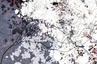 Papier peint mural abstrait chinois imperméable, motif champ de fleurs, pour la décoration des murs du salon et de la chambre
