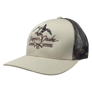 Gorra trucker personalizada de 5 paneles con visera, patrón de camuflaje, corona alta, parte trasera de malla, para caza de aves acuáticas y patos, en camuflaje retro - Product Image 3
