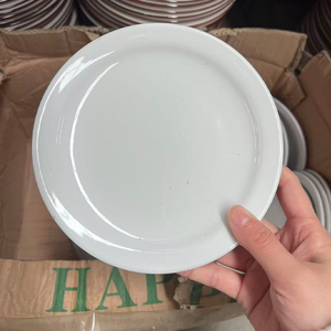 Vaisselle de mariage en porcelaine blanche - Bols, assiettes et plats minimalistes compatibles lave-vaisselle - Vente en gros directe d'usine - Product Image 4