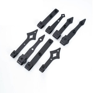 Carbon Steel Barn <b>Door</b> Hardware Sliding Track Accessories 25 Mm Hole <b>Rustic</b> Design Durable Furniture Parts - Product Image 1