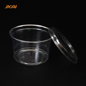 Dùng Một Lần 16Oz Pet Nhựa Deli <span class=keywords><strong>Container</strong></span> Tùy Chỉnh Deli <span class=keywords><strong>Container</strong></span> Có Nắp Đậy Cho Bánh Milkshake Món Tráng Miệng Takeaway Cup - Product Image 1