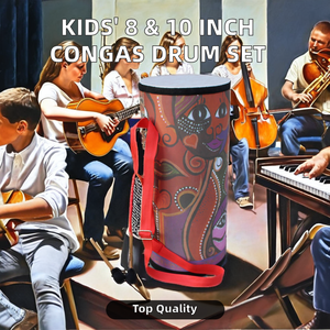 Venta al por mayor/OEM/<span class=keywords><strong>Precio</strong></span> de fábrica de alta <span class=keywords><strong>calidad</strong></span> 8-10 pulgadas Congas tambor para niños Orff percusión juguete Musical instrumento educativo para niños - Product Image 3