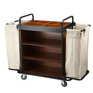High Quality Hotel Cleaning Equipment Housekeeping Trolley Room Service Cart