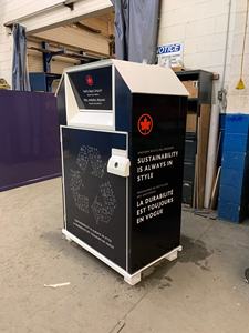 Kotak tempat sampah tahan air luar ruangan untuk buku baju sepatu untuk amal dan daur ulang - Product Image 3