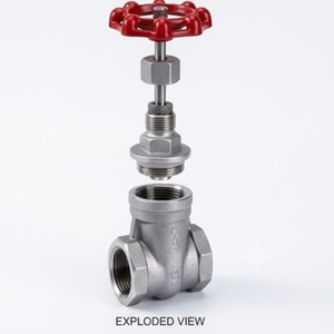 Válvula de Bola de Acero Inoxidable CF8 CF8M Clase 150 NPT BSPP Roscada de Paso Completo - Product Image 3