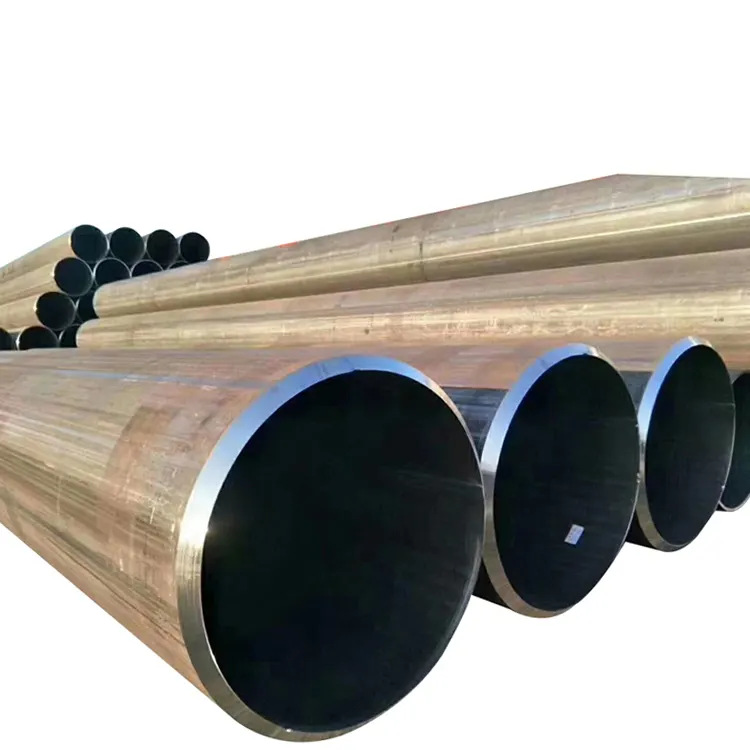 ERW carbon round black circular pipe/ hollow structural section/building material