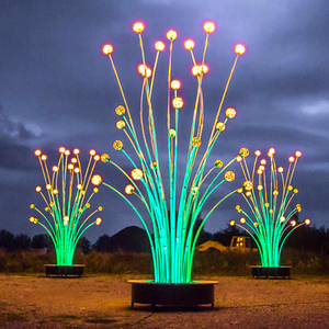 Escultura Luminosa LED de Luciérnaga de Vainilla para Exteriores, Personalizada, de Acero y Acrílico, Decoración de Jardín, Iluminación - Product Image 2