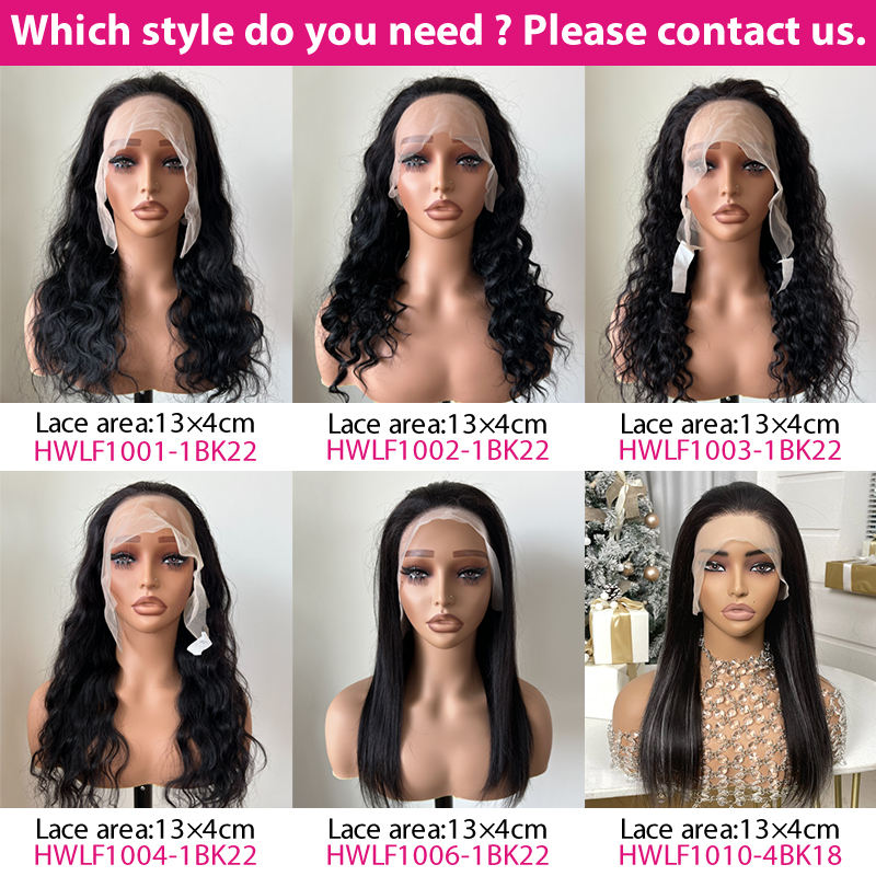 perruques de cheveux humains-Long