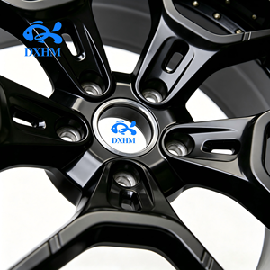 Rines para Automóvil de Pasajeros de 19, 20 y 21 Pulgadas, Color Negro Mate, Borde Profundo, Remaches Dorados, Rines de Aleación Forjados Cóncavos Personalizados para Toyota BMW 7 - Product Image 3