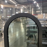 Ventanas Arqueadas de Aleación de Aluminio para el Hogar, Resistentes al Calor, Diseño Personalizado, Ventanas Redondeadas de Vidrio y Aluminio