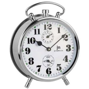 Sveglia JUSTAMINUTE Meccanica a chiave <b>Silver</b> JC8001S - Product Image 1