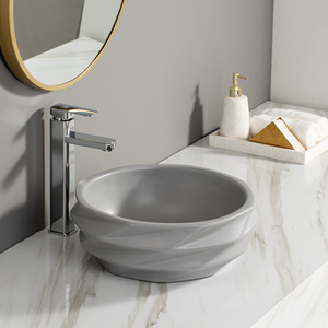 Fregaderos de baño de lujo Best Wash Lavabo de mano Baño Moderno forma especial Lavabo dorado - Product Image 6