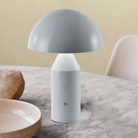 Lampe de Chevet Moderne Nordique Minimaliste de Luxe AC E14 en Fer Doré avec Commande Tactile, Design Champignon Nouveauté, Lumière Blanc Chaud, Garantie 2 Ans