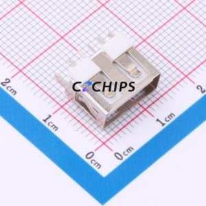 10.0 180°ZCZB USB Connector Through hole Component (THT) Connector Type-A USB 2.0 Female Through Hole - Product Image 1