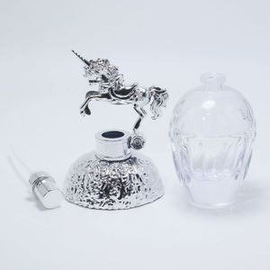 Wholesale Luxury Ladies Perfume Glass Bottles Fragrance Unique Shape 50ml 80ml Hot Stamping Pump Sprayer - Product Image 3