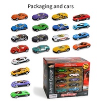 Voitures miniatures de luxe en gros, échelle 1/64, en alliage moulé sous pression avec roues mobiles pour garçons de 3 à 7 ans