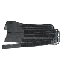 Correas de Sujeción de Cables Reutilizables y Duraderas con Gancho y Bucle, Ajustables, para Organización de Cables en Interiores y Exteriores, de Nailon